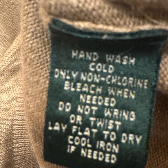 Ralph Lauren Silk and Cashmere Turtleneck Sweater Petite Size Large preppy cozy - Picture 4 of 7